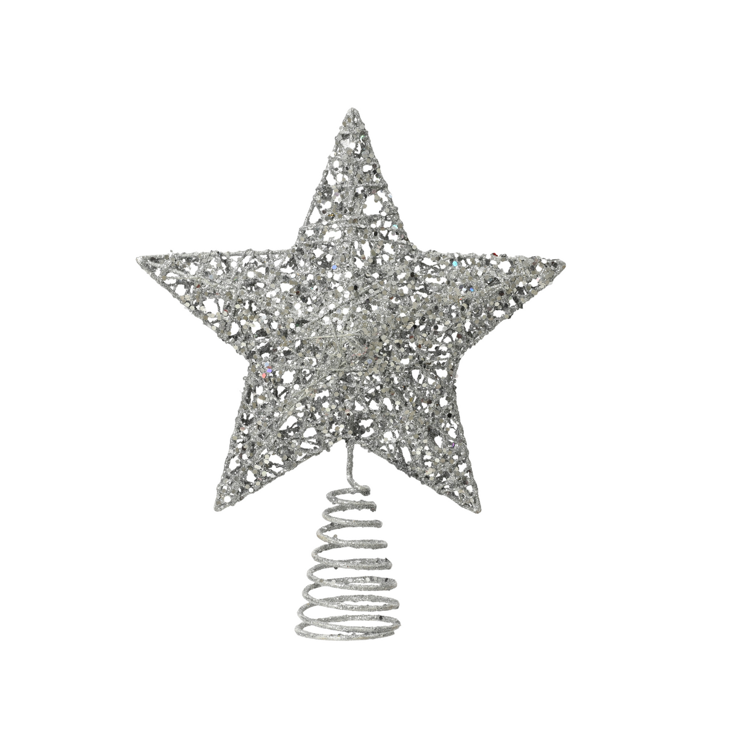 Silver Star Tree Topper