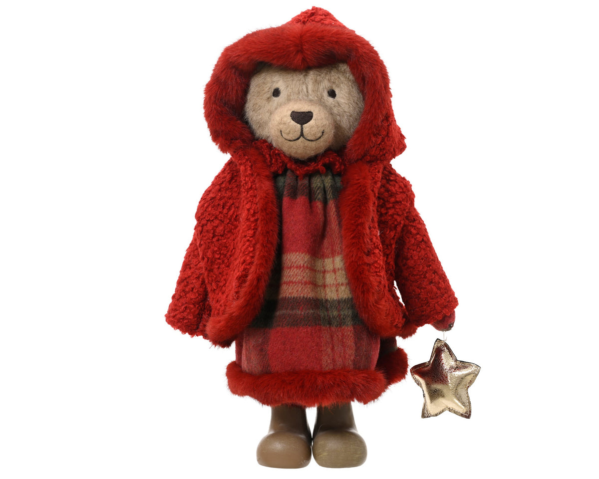 Wool Bear Girl Standing with Star Party Perfetto