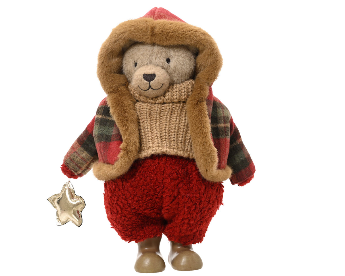 Wool Bear Boy Standing with Star Party Perfetto