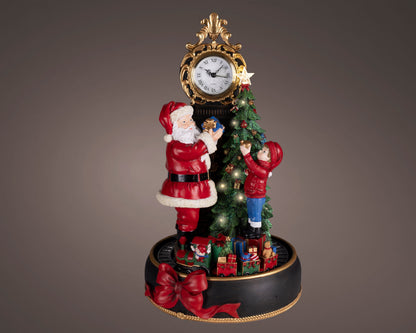 Clock with Santa & Kid H.48CM Party Perfetto