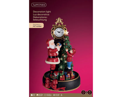 Clock with Santa & Kid H.48CM Party Perfetto