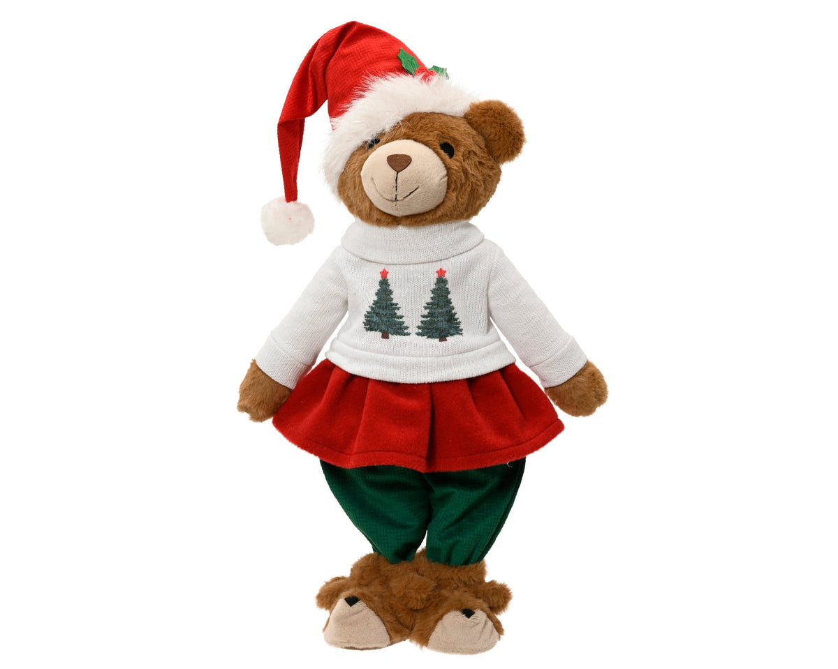Bear GIRL Standing with Hat  & Face Boot Party Perfetto