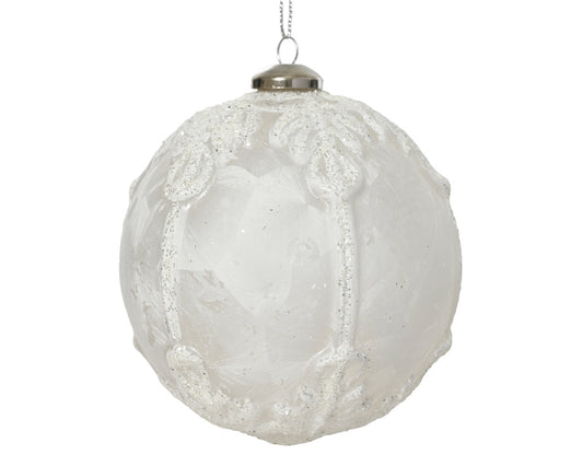 Ice laquer Bauble  10 cm
