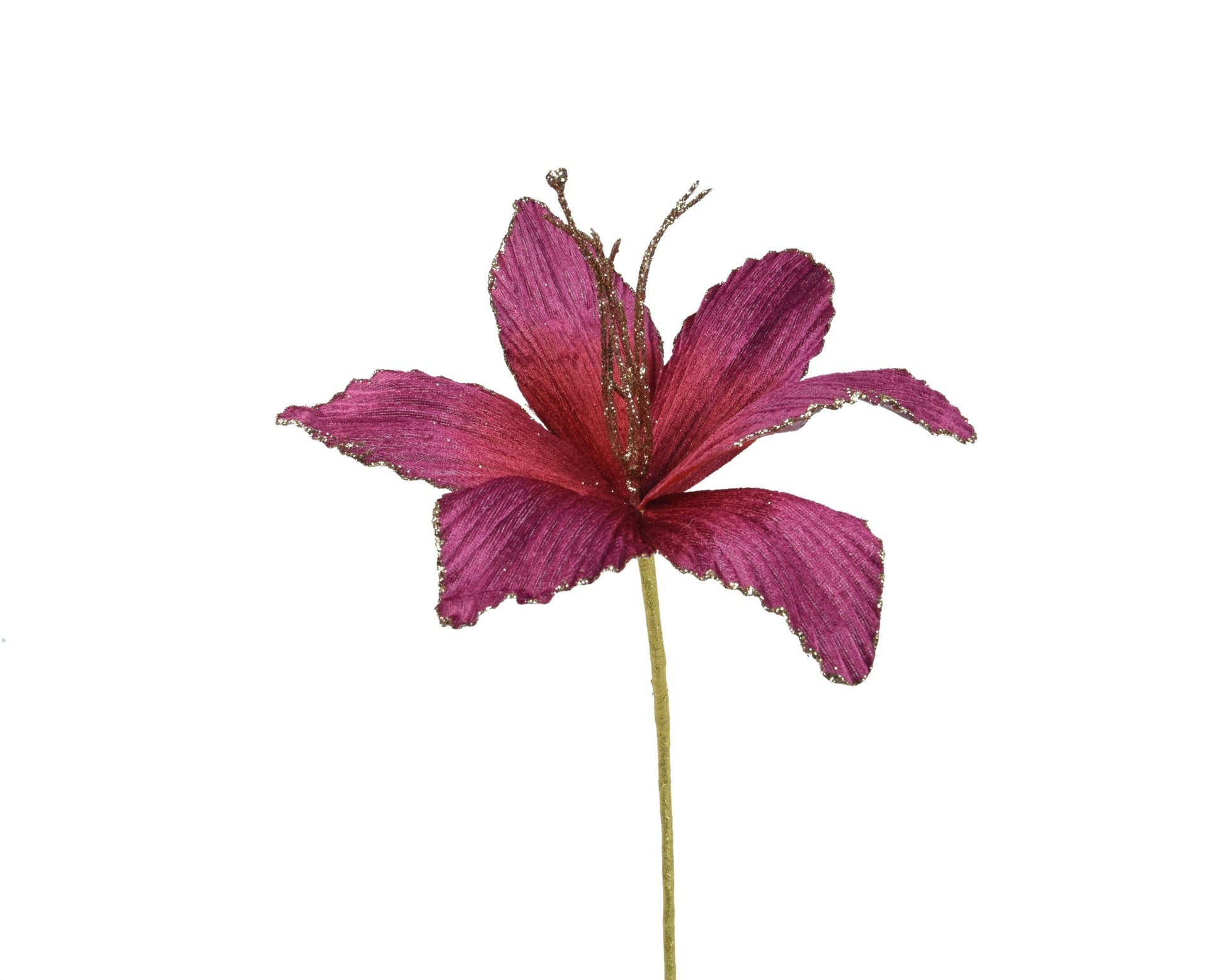 Spray Velvet Poinsettia (H.60cm) Party Perfetto