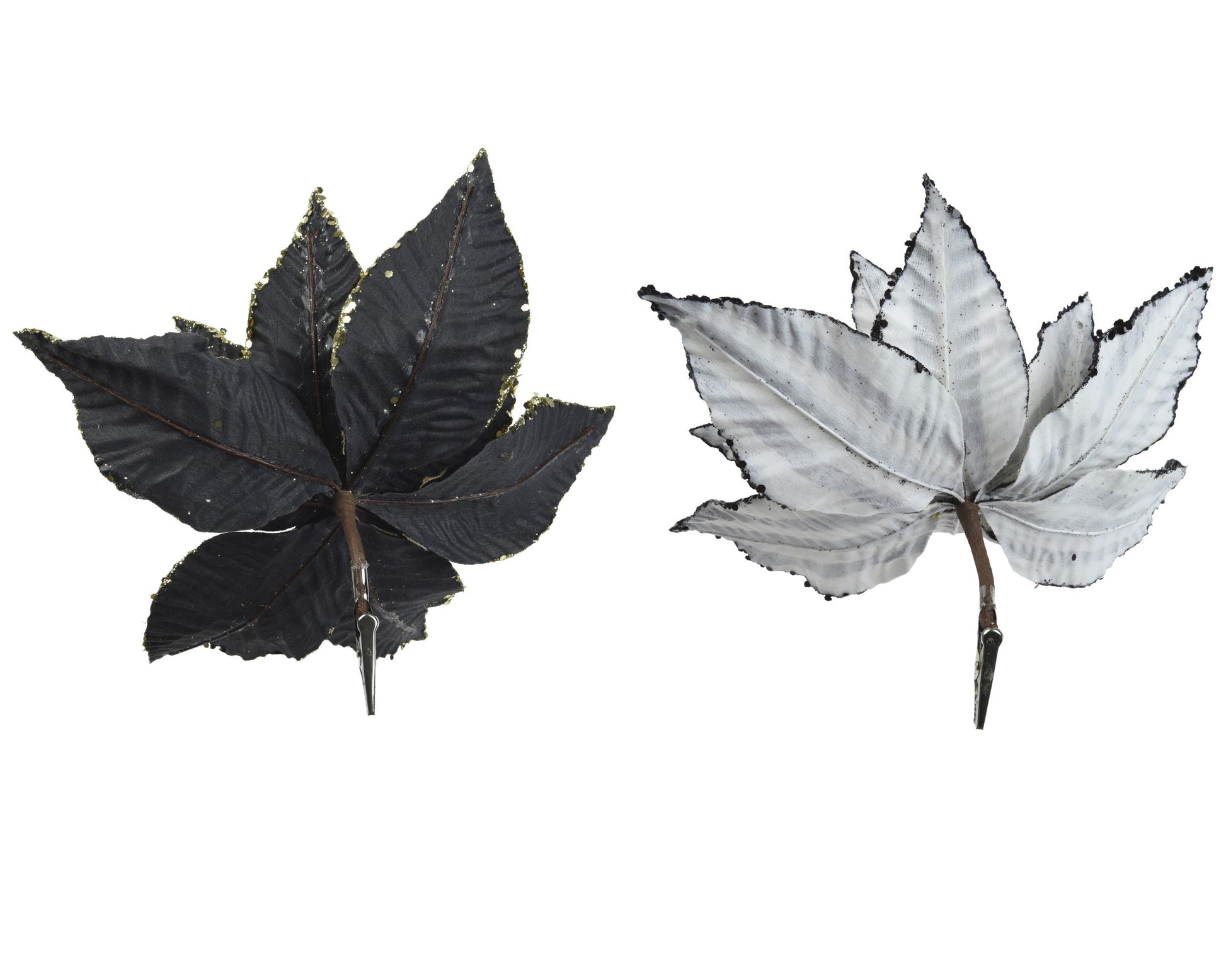 Poinsettia Check Flower (Pack Of 2) Party Perfetto