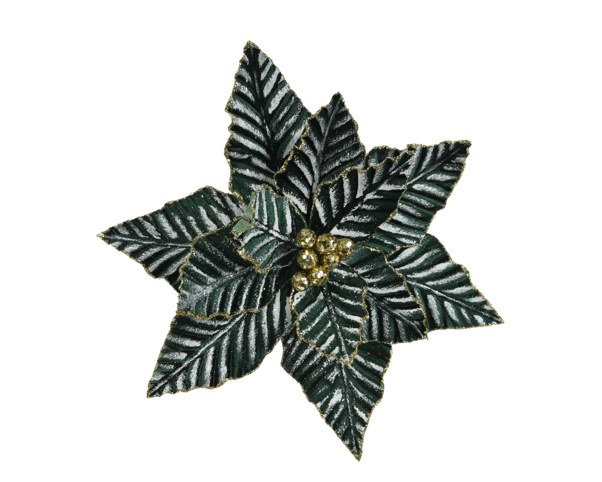 Poinsettia  Velvet on clip (dia34cm) Party Perfetto
