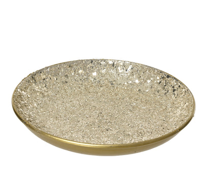 Glitter Golden Decor plate 2 Size Opt.
