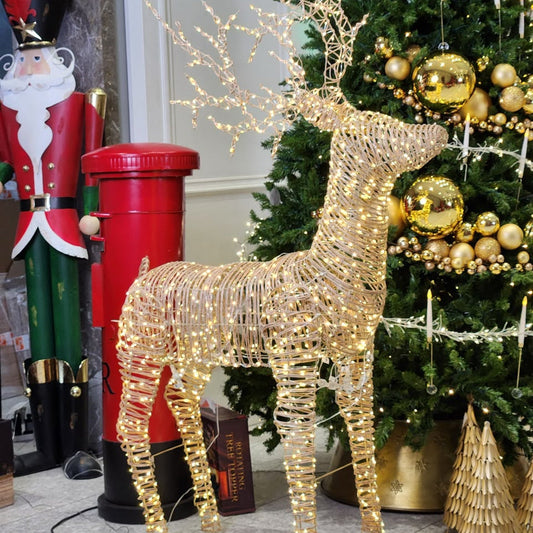 Large LED Reindeer Stag (H .180cm) Party Perfetto
