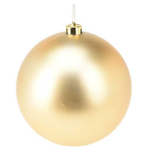 Champagne Gold Xmas Bauble (L)