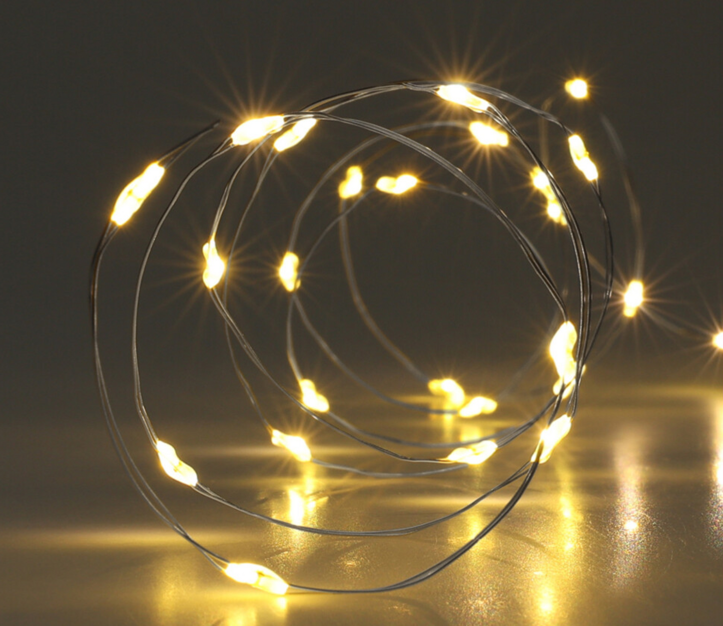 Silver Wire Warm LED Light