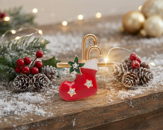 Santa Socks Napkin Ring PartyPerfetto