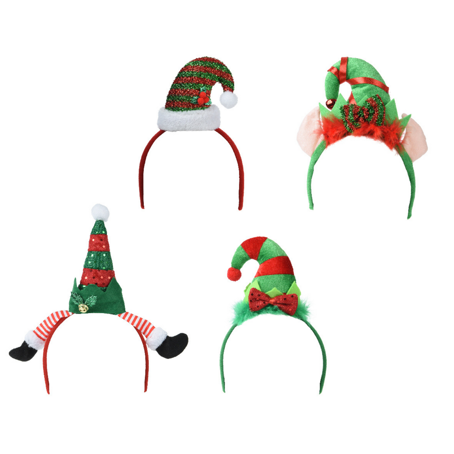 Red-Green Xmas Headband