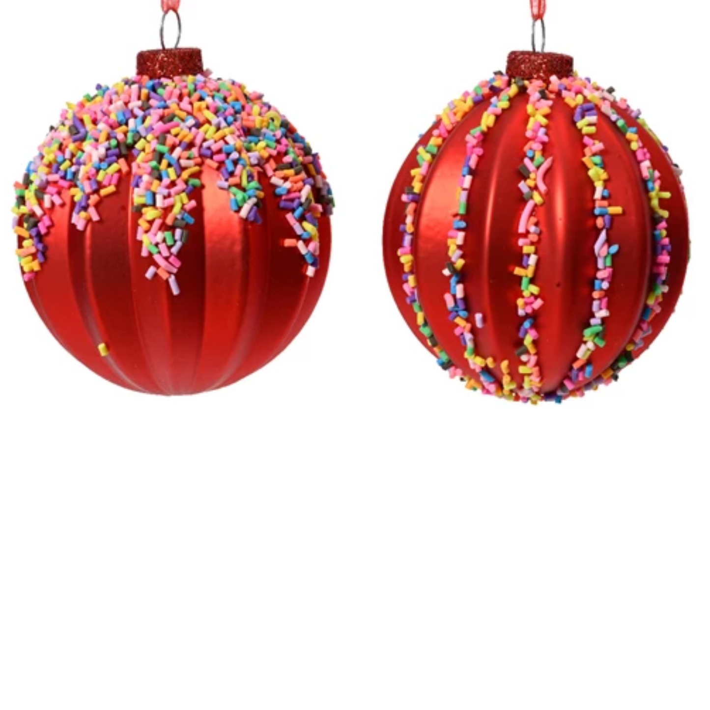 Bauble Speckles Glass Ornament