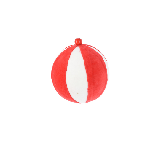 Red & White Bauble (15 cm)