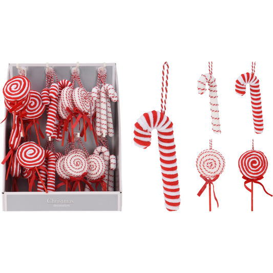 Hanging  Christmas Candy Ornaments Pack of 4