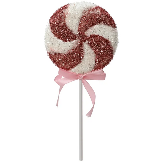 Candy Cane Glitter Ornament