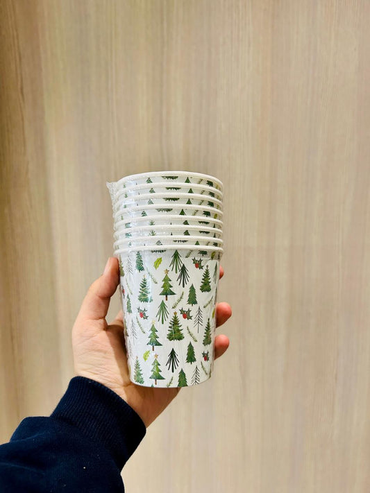 Christmas Cups (Pack Of 8)