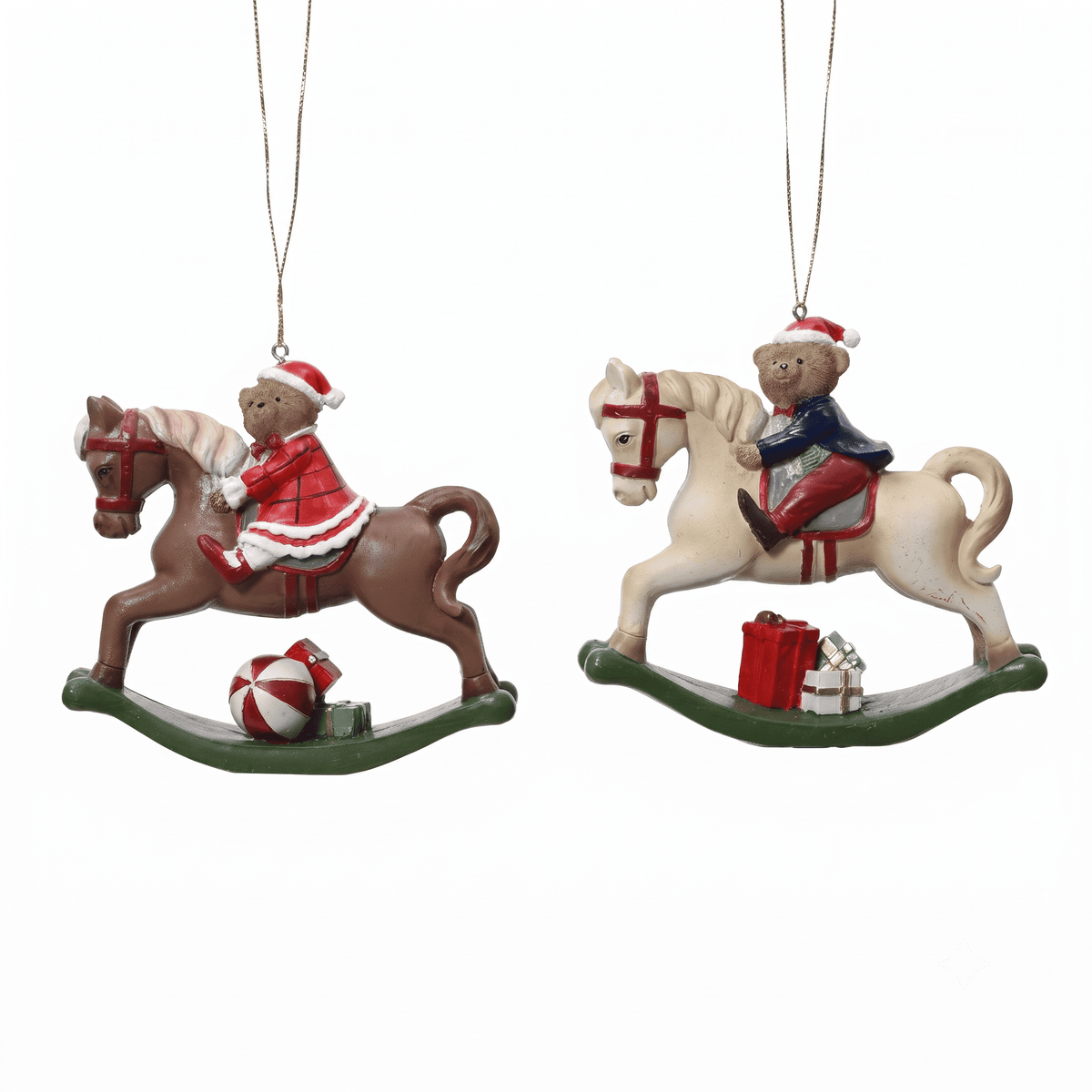 Bear on Rocking Horse (Pack of 2) Party Perfetto