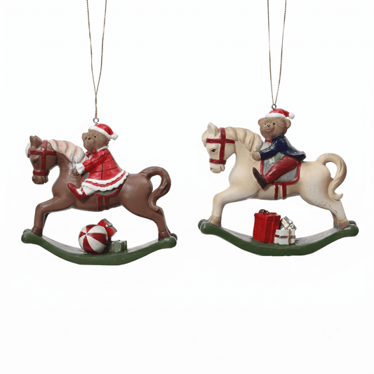 Bear on Rocking Horse (Pack of 2) Party Perfetto