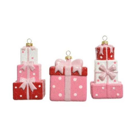 Gift box Shatterproof Ornament (Pack of 3)