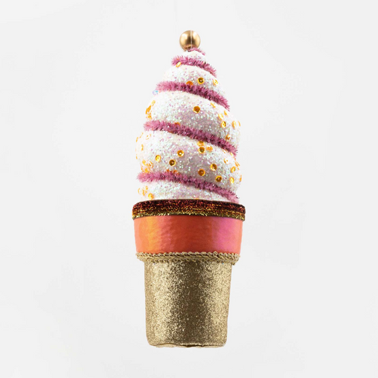 Gold Hanging Cone Ice Cream