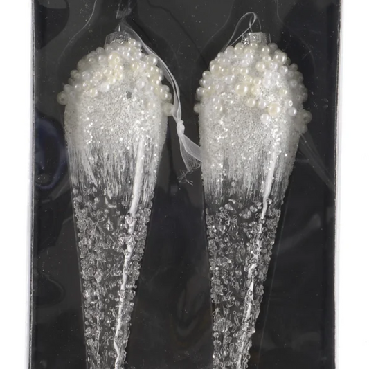 Icicles Glass Ornament