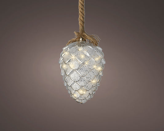 LED Pinecone Light with Rope