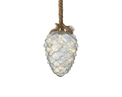 LED Pinecone Light with Rope