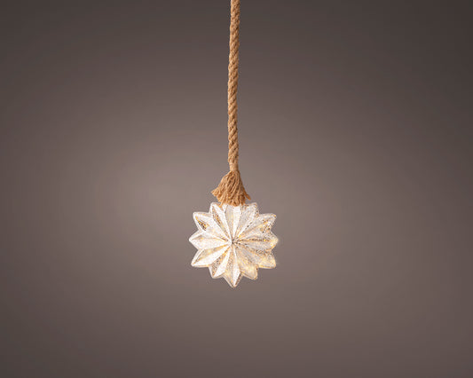 LED Snowflake Light with Rope