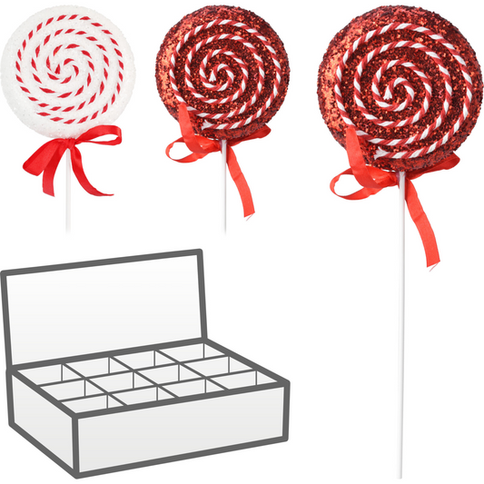 Hanging Xmas Lollipop (26 cm) Pack of 2