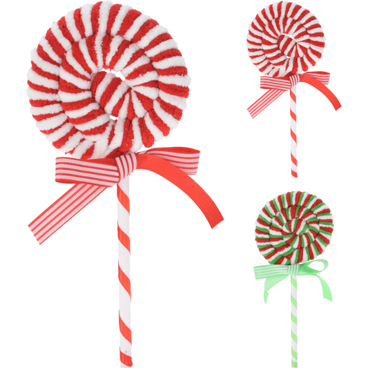 Red & White Xmas Lollipop (36 cm) Pack of 2