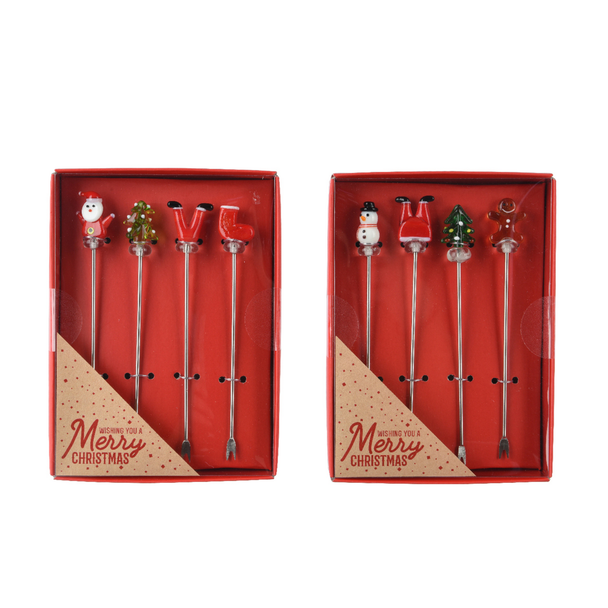 Spoon  with  top decoration 2 Design Opt. Box of 4