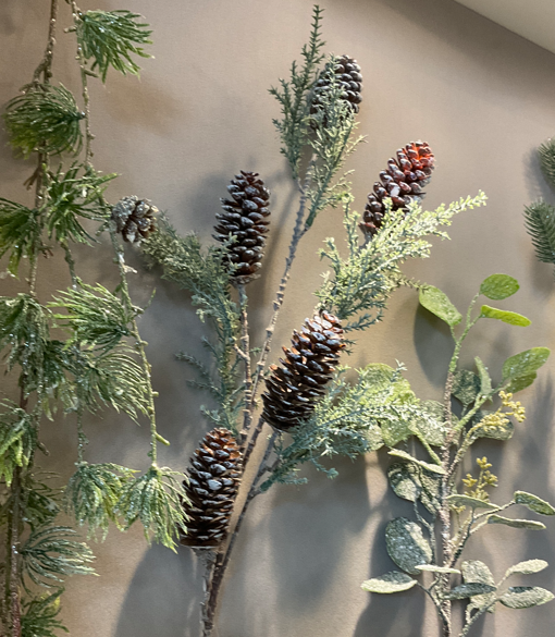 Frosted Pinecone Spray 76cm Party Perfetto