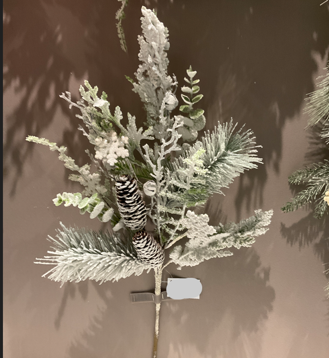 Snowy Pinecone Spray 74cm Party Perfetto