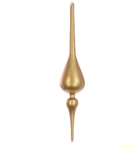 Golden Glass Large Finial Party Perfetto