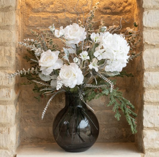 White Snowstorm Flowers 3 Design & Size Opt. Party Perfetto