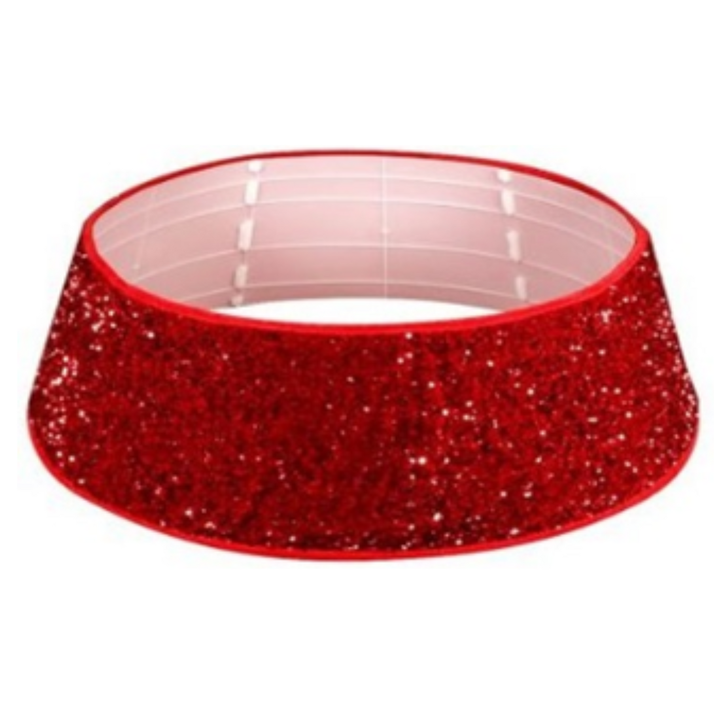 Red sequin Christmas Tree Skirt