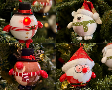 LED Round Figures 4 Design Opt. Pack of 1 Party Perfetto