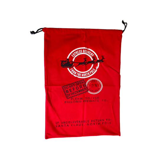 Christmas North pole Red Santa Sack