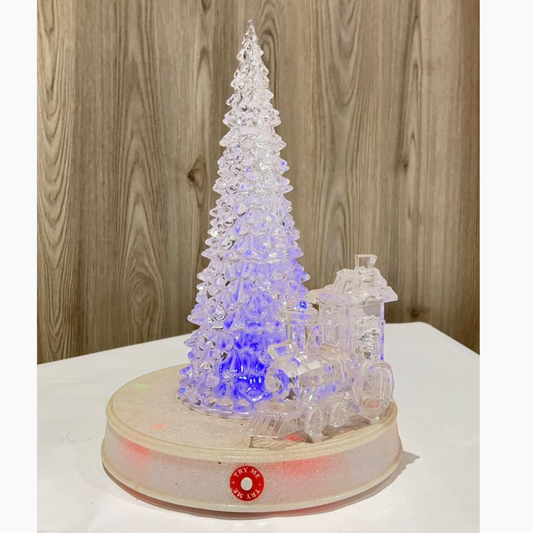 Magical Crystal Christmas Tree Light Globe With Music Only 1 Available Party Perfetto