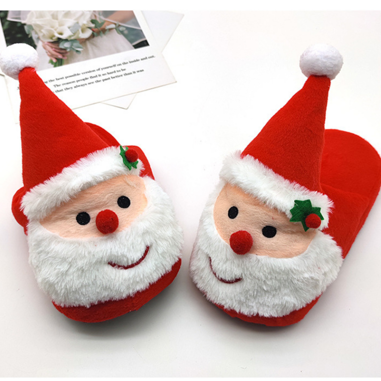 Red & White Santa Booties ( Kids + Adults)