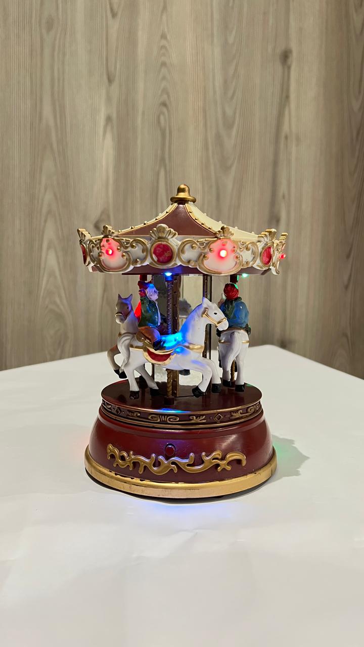 Vintage Light-Up Musical Carousel Only 1 Available Party Perfetto