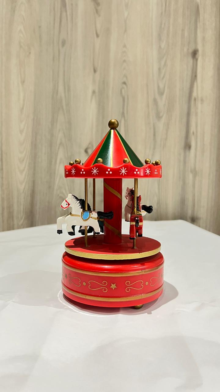 Red Classic Musical Carousel Only 1 Available Party Perfetto