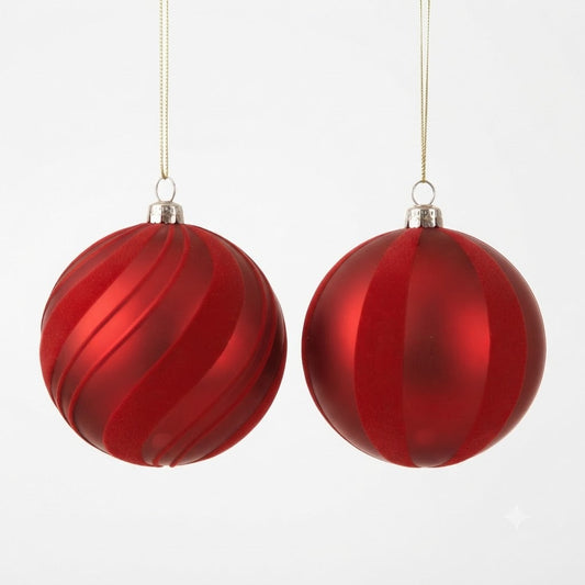 Ultra Shiny Matt  Bauble  8cm (Pack of 12) Party Perfetto