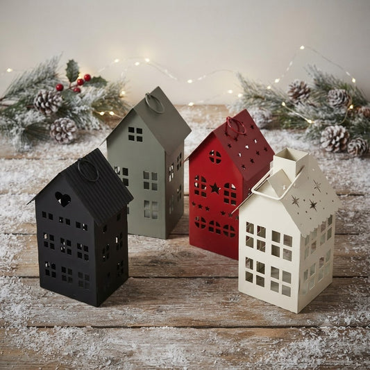 Iron Lantern  House Pack of 4 PartyPerfetto