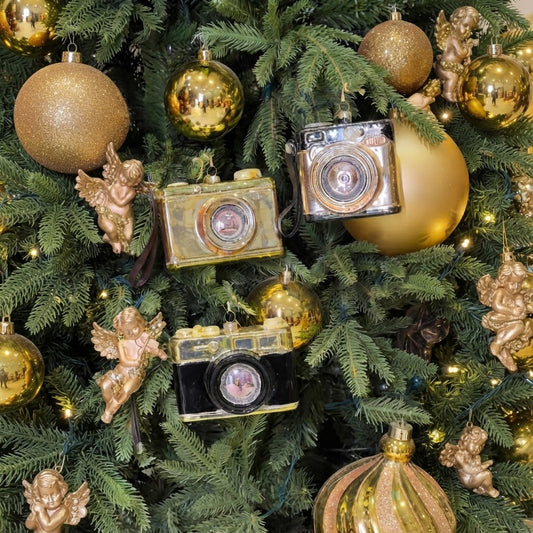 Hanging Retro Photo Cameras 3 Color Opt. Pack of 1 Party Perfetto