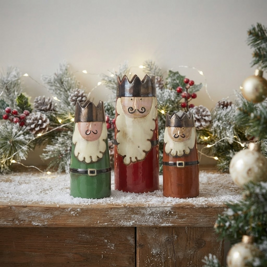 CERAMIC THREE KINGS VASE (SET OF 3) Party Perfetto