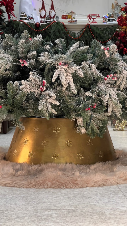 Iron Golden Antique Tree Skirt Party Perfetto