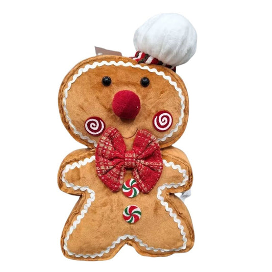 Gingerbread Man Chef Table Shelf Sitter and cushion