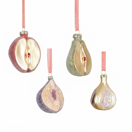 Hanging Matt & Glass  Cutted Fruit (Pack of 2) Party Perfetto